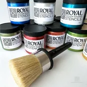 3" Stencil Brush and  8oz Stencil Creme Bundle