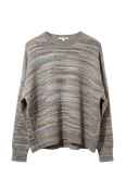 Boxy Crew Contrast Linking Stitch