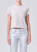 Adine Shrunken Tee in Bone