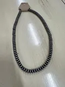 10" SILVER NAVAJO NECKLACE