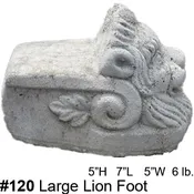 #120 Large Lion Planter Foot