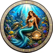20inch COLOR 3 Track Mermaid Cribbage Board