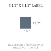 3 1/2" x 3 1/2" Engraved Label