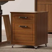19" File Storage Cabinet, Dark Walnut
