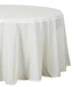 120 in. Round Table Cloth (Ivory)