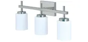 4904-1BN-3 - 3-Light Integral LED Round Vanity 15W 3000K - RP Lighting + Fans