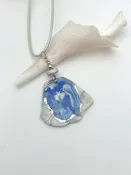 Beach Water Blue Shell Necklace - Handcrafted Ocean-Inspired Jewelry — Tonya Lov Jewelry
