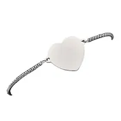 Culbreth's Jewelers Silver Heart Pull Tie Bracelet - Adjustable & 18K Gold Plated