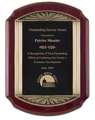 11x15 Rosewood Plaque