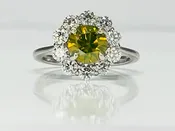 Camouflage Seng Firey Diamond™️ Flower Ring