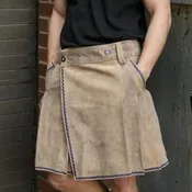Alpine Bavarian Leather Kilt