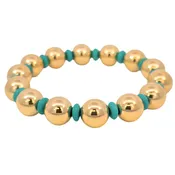 10 mm Turquoise Roundel Bracelet