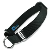 Black Nylon Martingale Dog Collar