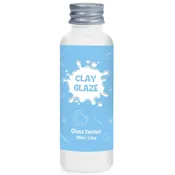 100ml Gloss Air Dry Clay Glaze Varnish, Transparent High-Gloss Protective Finish for Clay, Plaster, Wood, Jewelry and Decor