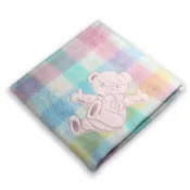 Plaid Orlon Baby Blanket – Handmade Heirloom Baby Gift