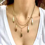 5 Diamond-Shape Chain Necklace