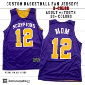 Custom Basketball Fan Jersey: Personalized Team Name Number, Athletic Uniform Tank-top Team Jerseys