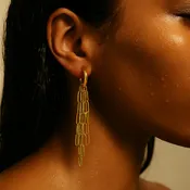Ellie Vail Olandria Drop Chain Earring