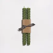 10" Rope Taper Candles: Sage