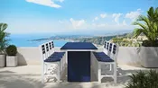 3 X 10 Rectangular Urban Table (Bar Height)