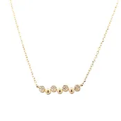 10K Yellow Gold Diamond Bar Necklace .04 CTW | Beeghly & Co. Jewelers
