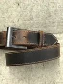 Byrd's by Gingerich Nashville Brown Waxed Leather Jean Belt