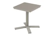 24" Square Dining Height Pedestal Table w/ hole (MGP Slat Tables)