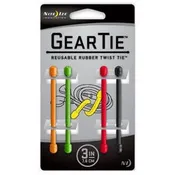 4-Pack 3-Inch Gear Tie, Assorted
