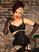Black Baby Waspie Corset
