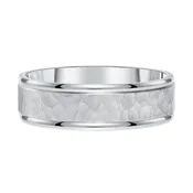 14k Hammered Men's Wedding Band