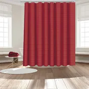 14 PIECE ROARING FORK SHOWER CURTAIN WITH LINER-(SOLID PER-CASE 12 ITEM IN A CASE)