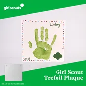 Girl Scout Trefoil Plaque