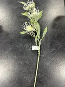 3 HEAD FLOCKED THISTLE STEM