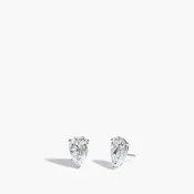 6 Carat Pear Shape Diamond Stud Earrings