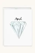 April Birthstone Card - White Topaz
