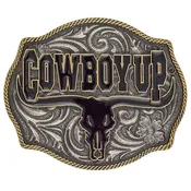Attitude Cowboy Up Longhorn Buckle