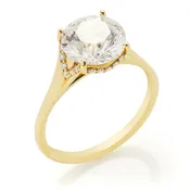 Concave Shank Hidden Halo Engagement Ring