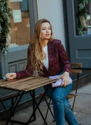 Wine-not Cropped Blazer — 831MINHLE | Private-Client Luxury Fashion House