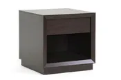 Accent Nightstand in Dark Brown Engineered Wood bxi4361-86