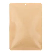 6" x 9" Kraft Compostable Heat Seal Bagswith Round Hang Hole (100 Pieces) [TB324] - DISCONTINUED