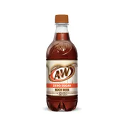A&W Zero Root Beer Soda 20oz/24pk Case