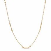 10KY Gold Paperclip Necklace