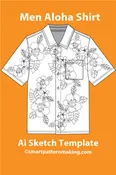 9 Men’s Shirt Sketch Templates – Editable AI & PDF