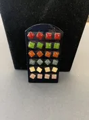 12 Button Earrings