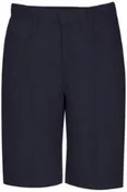 Navy Boys Twill Flat Front Shorts (K-6th Grades Only)