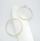 Abacus Row / Earrings / Pan Hoops