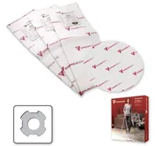 3 electrostatic filter bags and 1 round Cyclofiltre (4 notches)