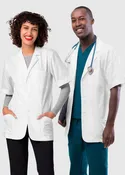 Adar 31 Inches Unisex Short Sleeve Consultation Coat
