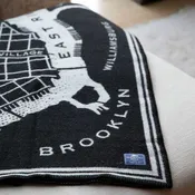 Brooklyn Map Wool Throw