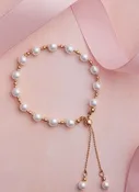 12655 Gold Pearl Bracelet